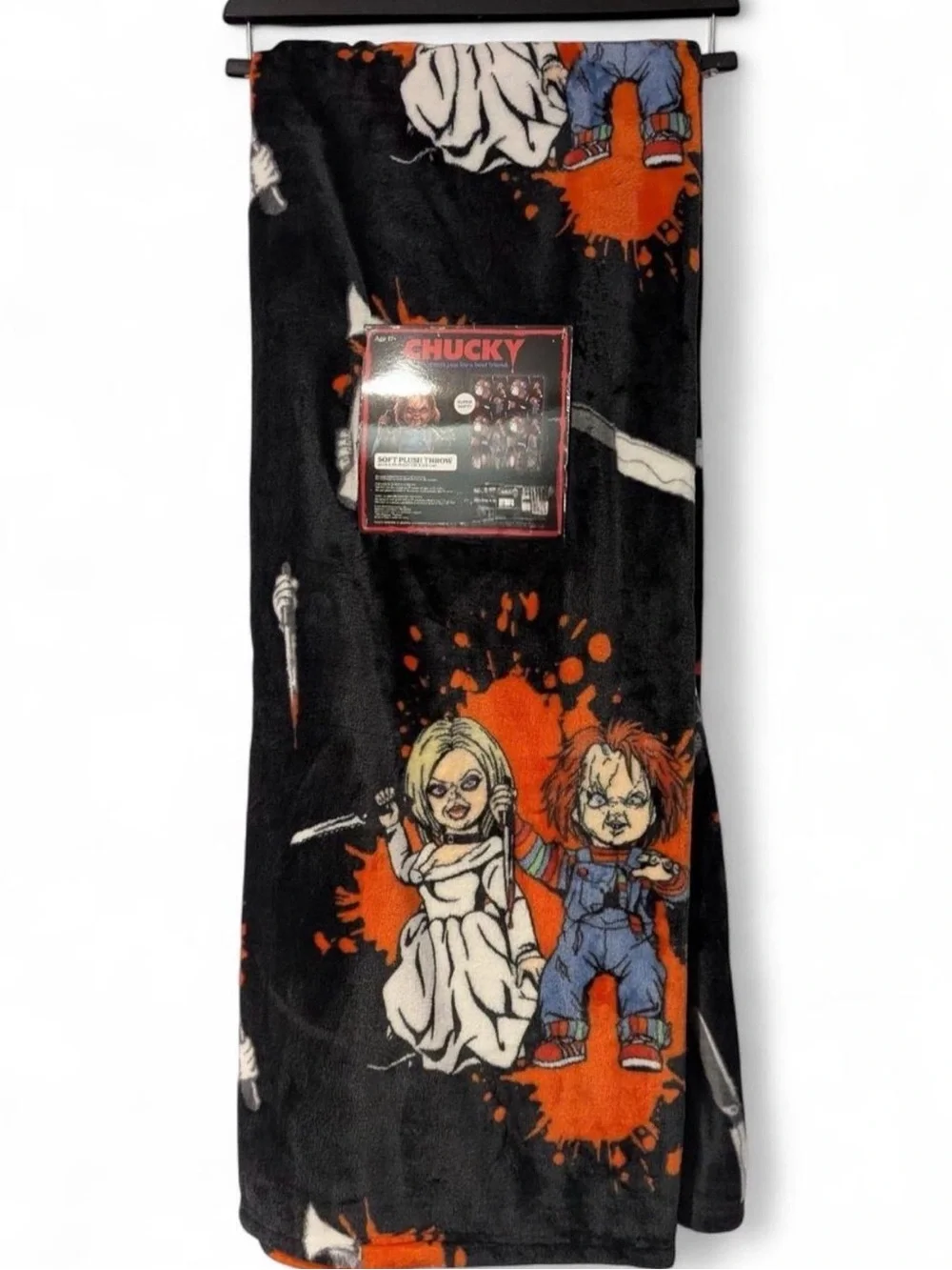 Chucky & Bride Tiffany Halloween Horror Plush Throw Blanket